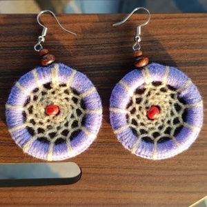 Handmade Earrings Bohemian Jewelry North Thailand